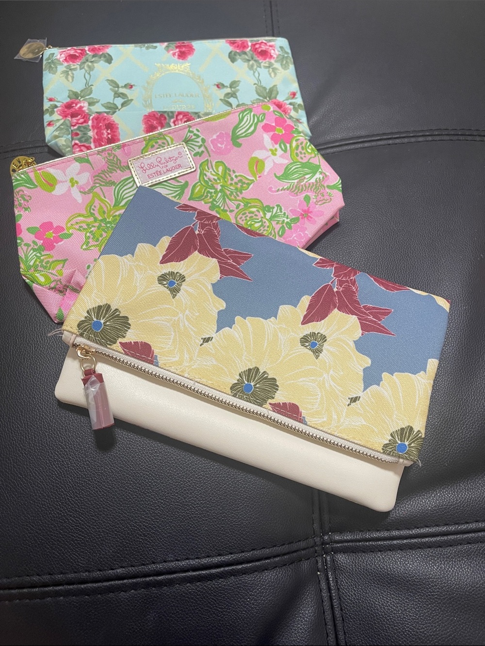 Estée Lauder and Rachel Pally Floral Fold-Over Clutch and Cosmetic Bags